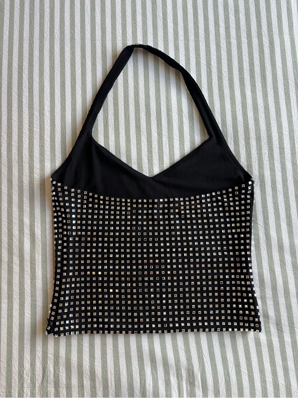 WhiteFox Rhinestone Halter Top - Picture 2 of 3
